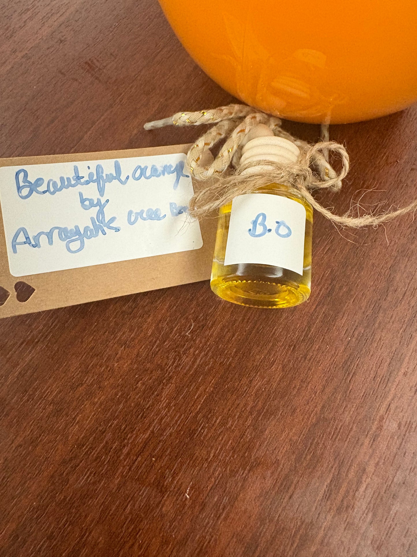 Beautiful Orange Hanging Car Diffuser